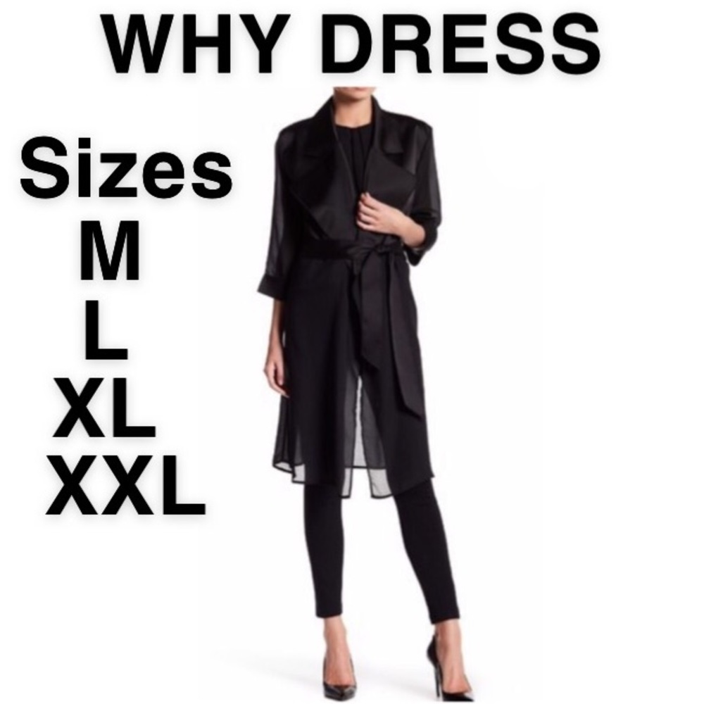 WHY DRESS ORGANZA BELTED BLAZER JACKET